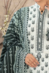 NUW3070 Digital Printed Khaddar Suit - 3 Piece